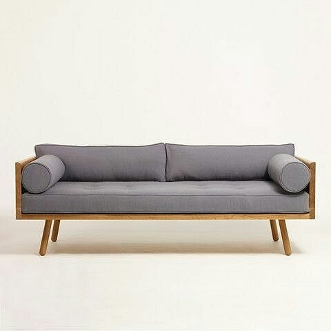 Sofa Full Rangka Kayu Jati 2 Seater Model Minimalis | Sofa Cafe Dan Hotel Project