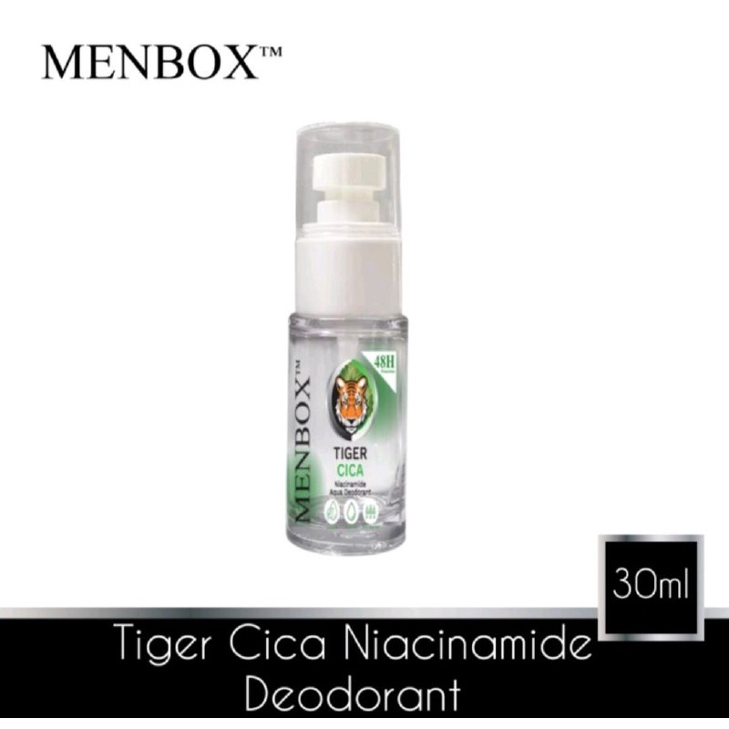 MENBOX TIGER DEO AQUA 30ML CICA NIACINAMIDE DEODORANT - 30ML BOTTLE