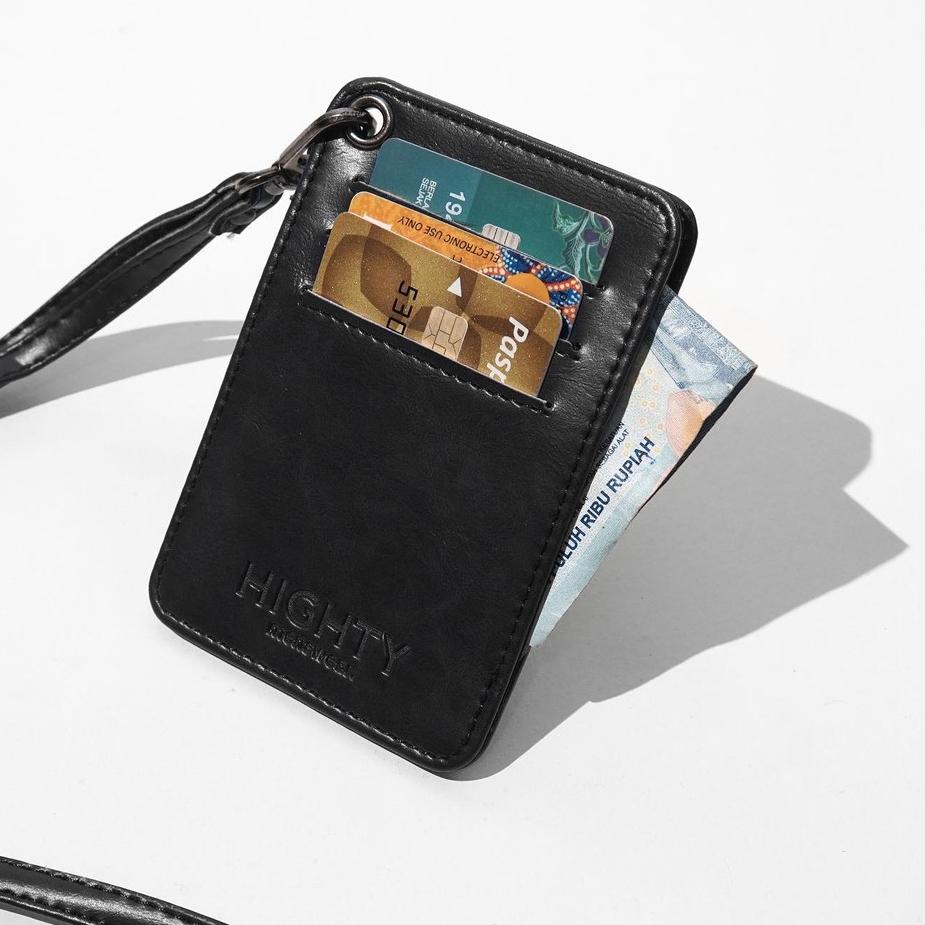 ✸ HIGHTY Black Cardholder Lanyard ℗