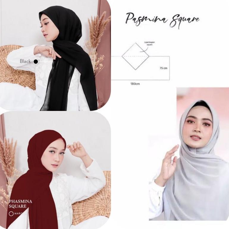 SPECIAL PRICE Pashmina Square - Pashmina Square Ceruty Baby Doll - Pasmina - Pashmina - Pasmina Squa