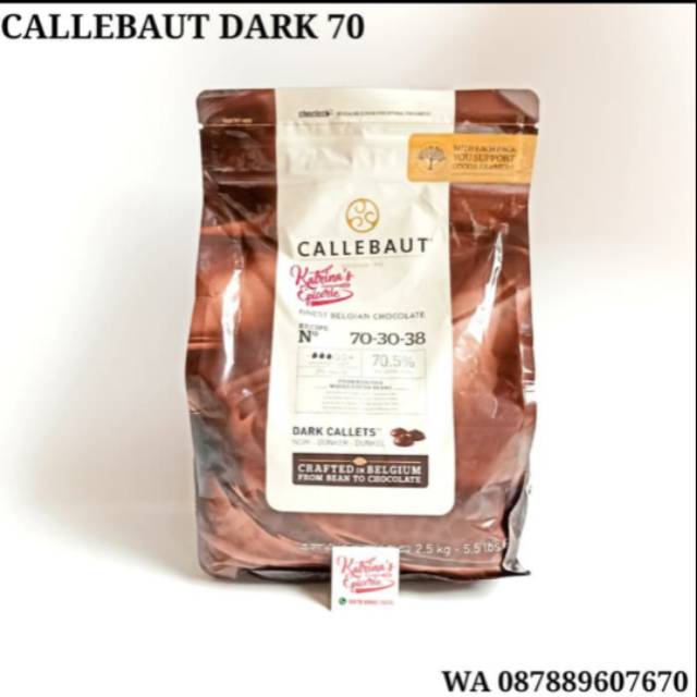 

✨NEW✨ -Callebaut 70% 500 Gram Dark Chocolate Couverture Cokelat Coin Tidak Terlalu Manis- 1.1.23