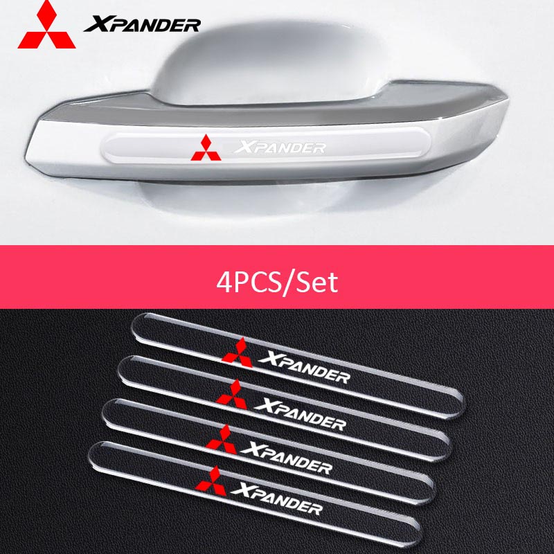 Mitsubishi Xpander Door Handle Protection Mobil Inner Door Bowl Transparan anti Gores Stiker Pelindung Pintu Aksesoris anti Tabrak