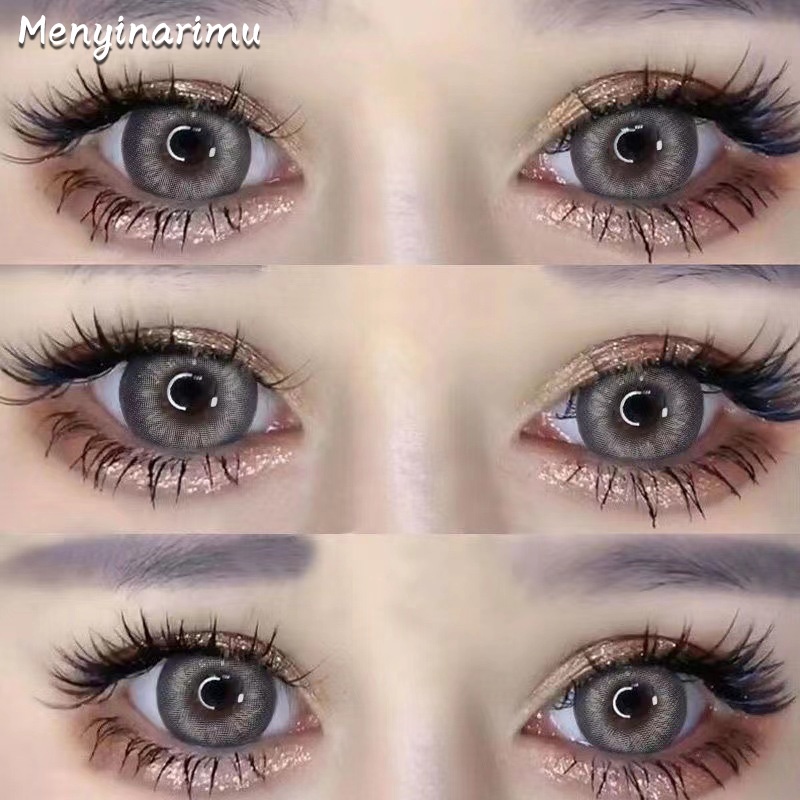 【COD】BARBIE SOFTLENS GRAY Soft Colored Contact lens Yearly Use Big Eye 14.2mm Soflen Mata