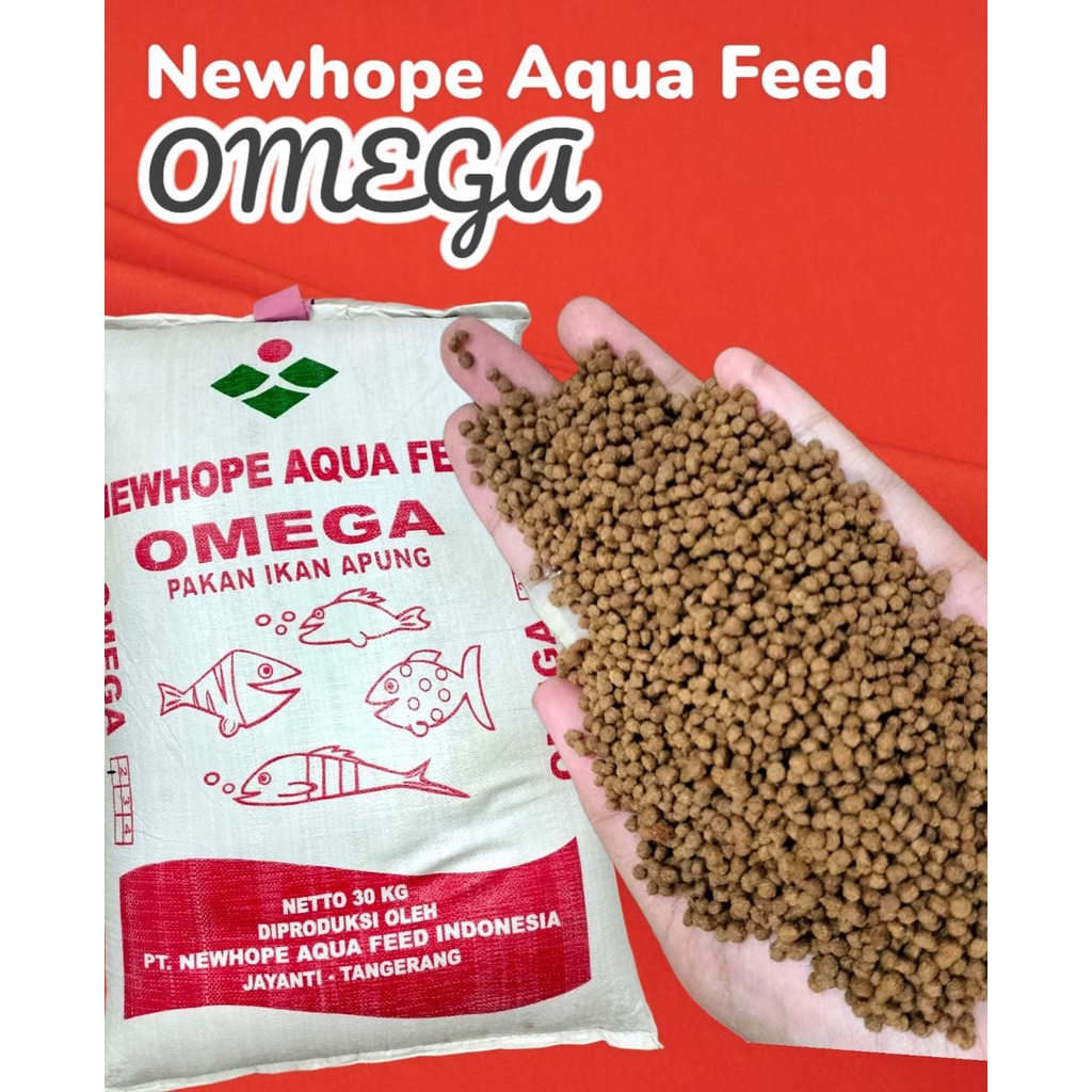 newhope OMEGA 10 KG pelet ikan apung ikan nila ikan mas size 2mm / 3mm