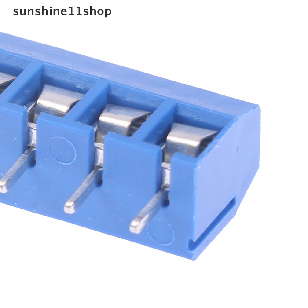 Sho 10pcs Pitch 5.0mm Lurus 3P 4P 5P 6P Sekrup PCB Terminal Block Konektor N