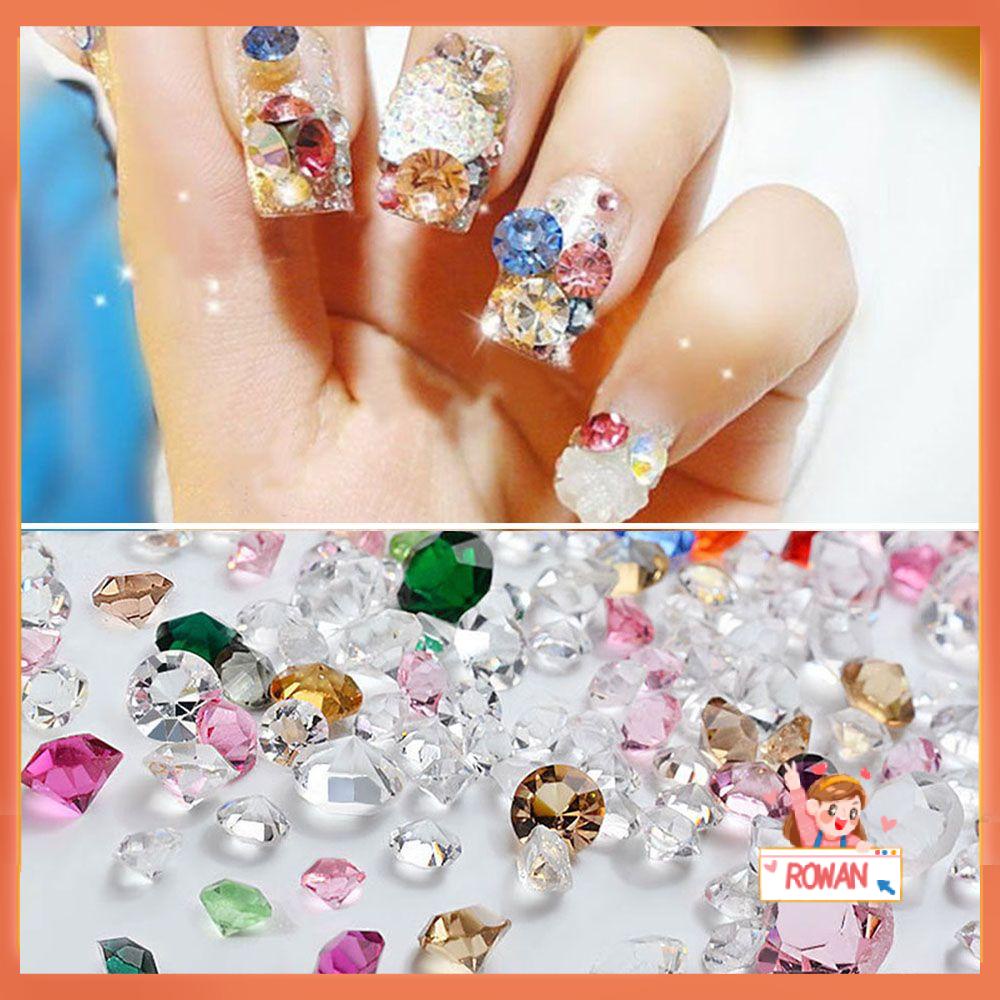R-flower Nail Art Crystals Beauty 3D DIY Botol Kaviar