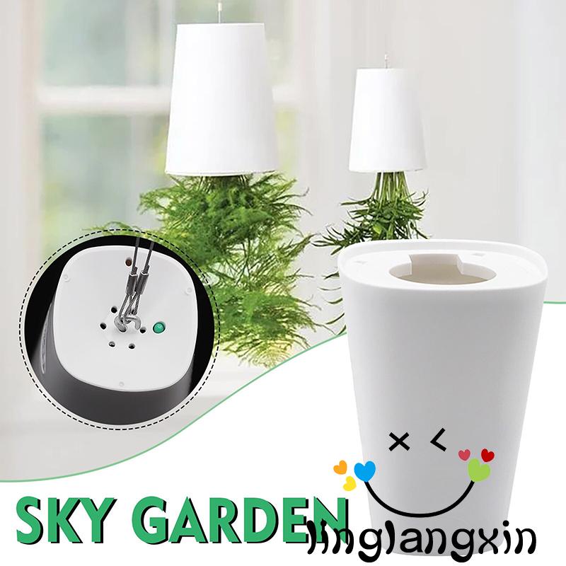 Llx-taman Terbalik Penanam Bunga Kreatif Chlorophytum Comosum Gantung Terbalik Pot Bunga Indoor Outdoor Decor