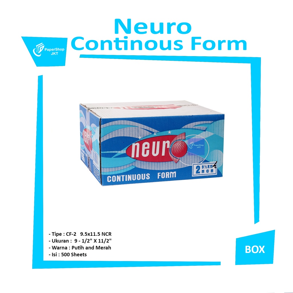 

NEURO - continous form 2 ply 9 1/2 x 11/2 ( K2/2 neuro ) ncr