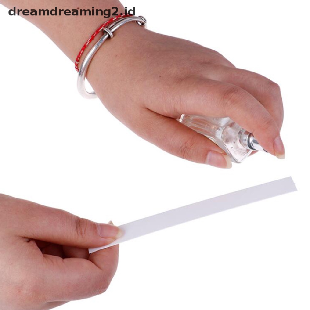 (dream) 100pcs Strip Kertas Tes Penting Pengharum Ruangan 137 * 7mm.