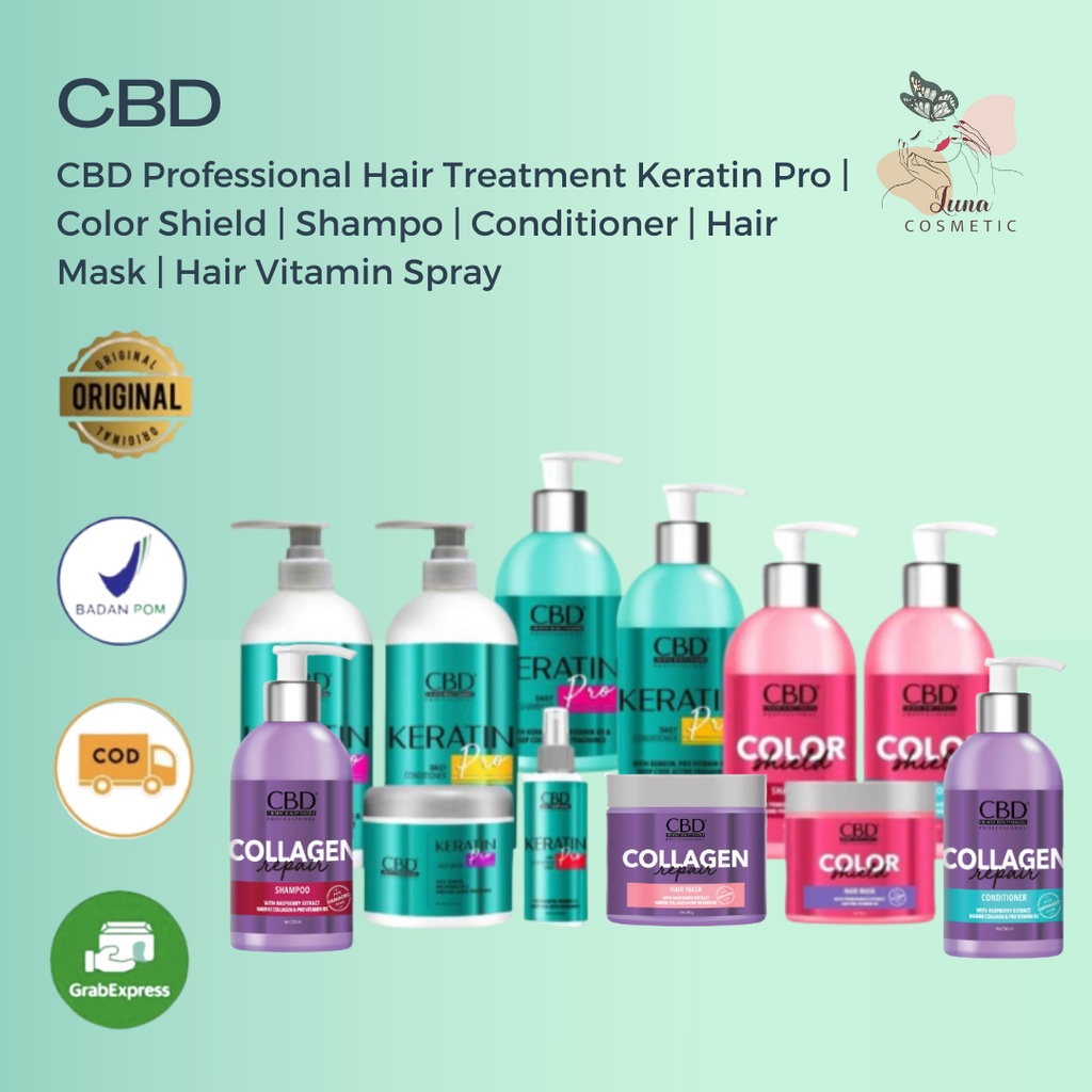 CBD Professional Hair Treatment Keratin Pro | Color Shield | Shampo | Conditioner | Hair Mask | Hair Vitamin Spray | Collagen Repair