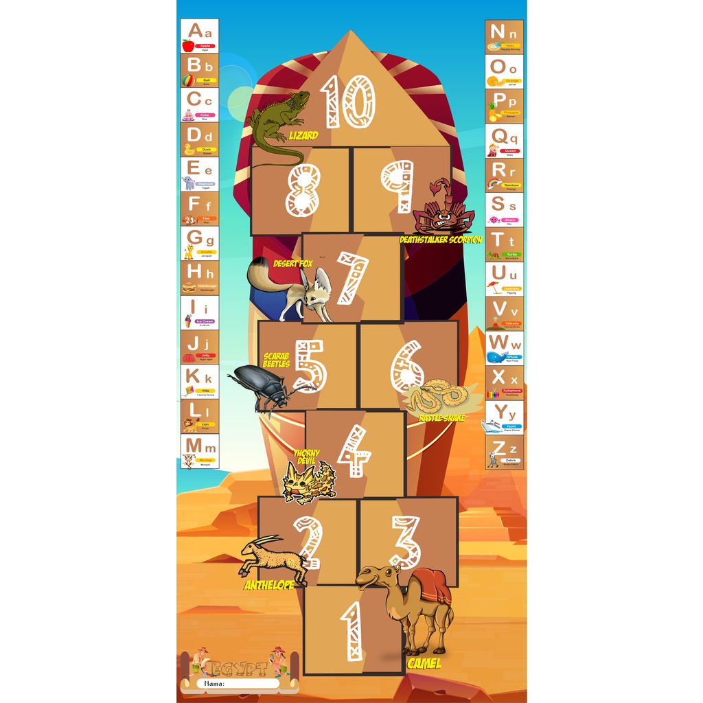 Sale Engklek Jumbo Modern - Hopscotch - Karpet Motorik Anak