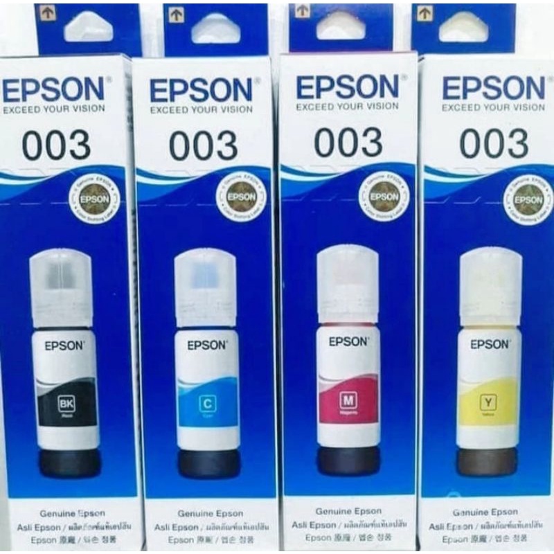 TINTA EPSON ORIGINAL 003 1 SET L3100 L3101 L3110 L3150