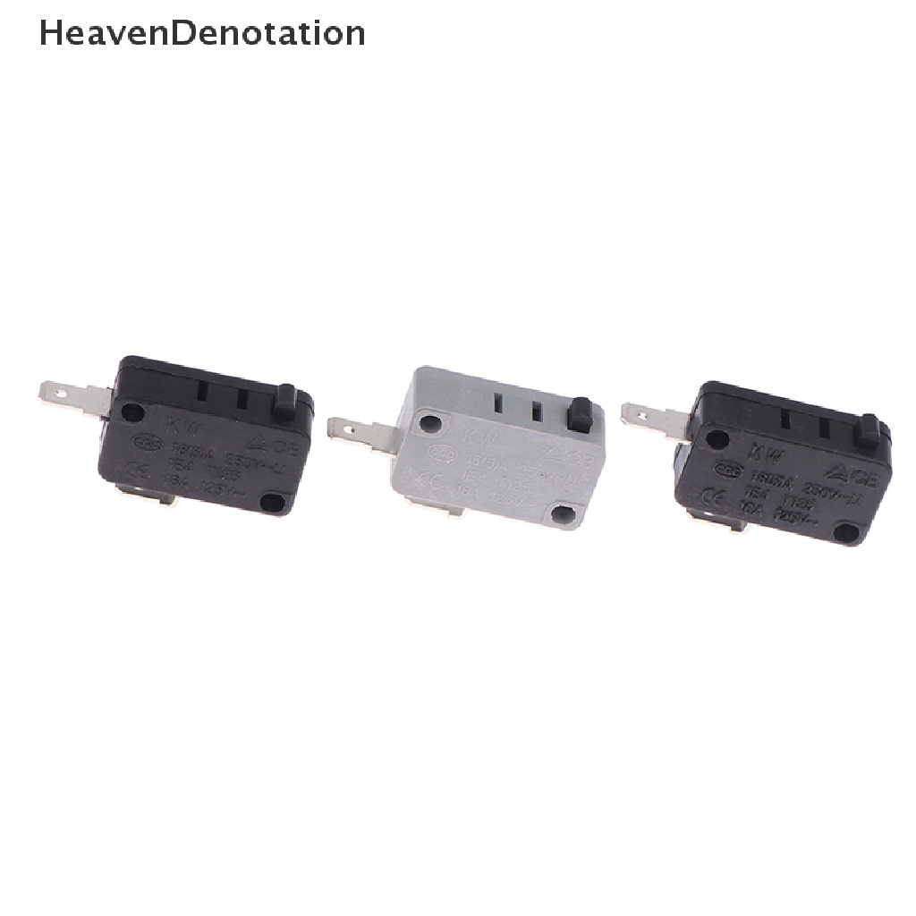 [HeavenDenotation] 2pcs KW16 (5) A 250VAC Microwave Oven Door Micro Biasanya Buka Tutup Saklar HDV