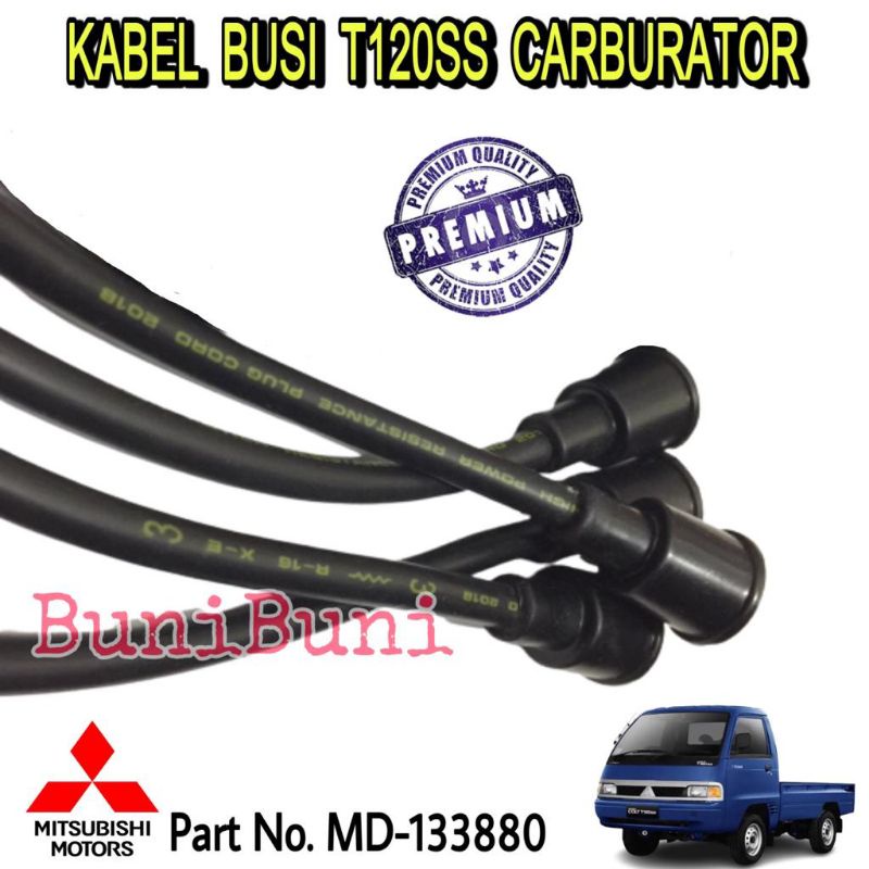 KABEL BUSI Untuk Mobil Mitsubishi T120SS Carburator - 1 Set