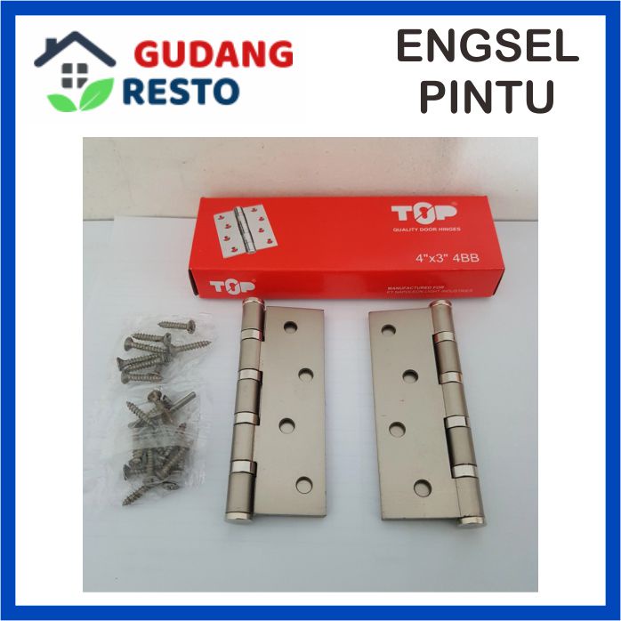 ENGSEL PINTU KODAI - FRT - TOP TEBAL KUAT STAINLESS JENDELA 3&quot; - 4&quot; - 5&quot; / 3 - 4 - 5 INCH DOOR HINGE / WINDOW RUMAH KANTOR GUDANG KUPU