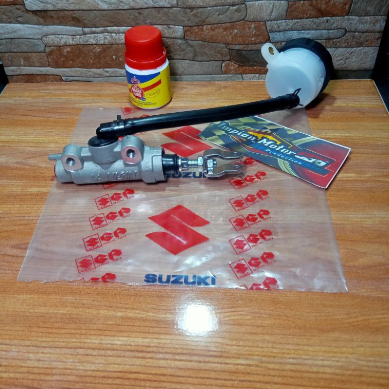Master rem belakang assy plus minyak rem motor Suzuki Satria Fu 150 old satria fu new