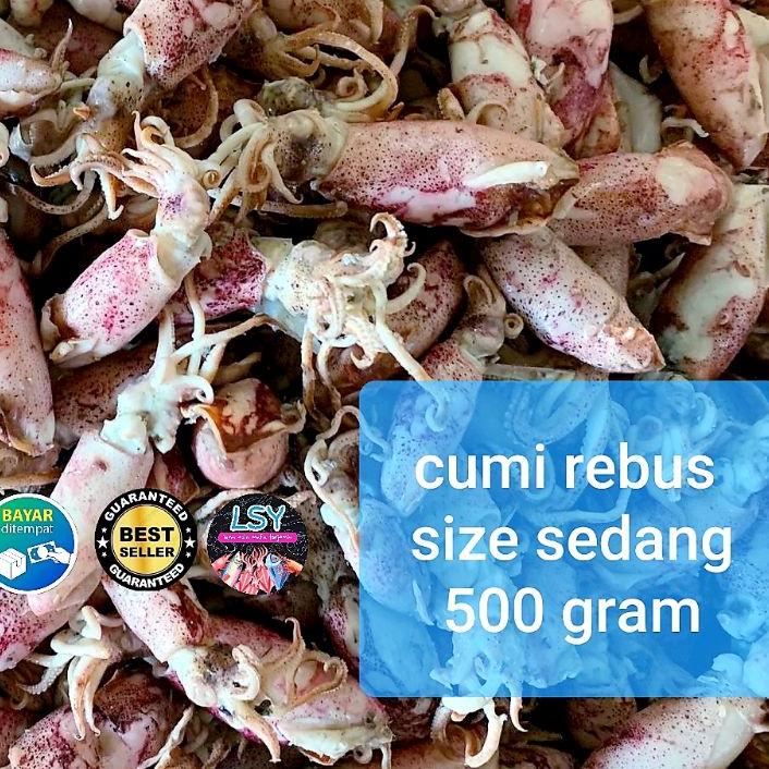 

♠ ikan asin Cumi rebus/ sotong rebus size sedang 500gr ♛