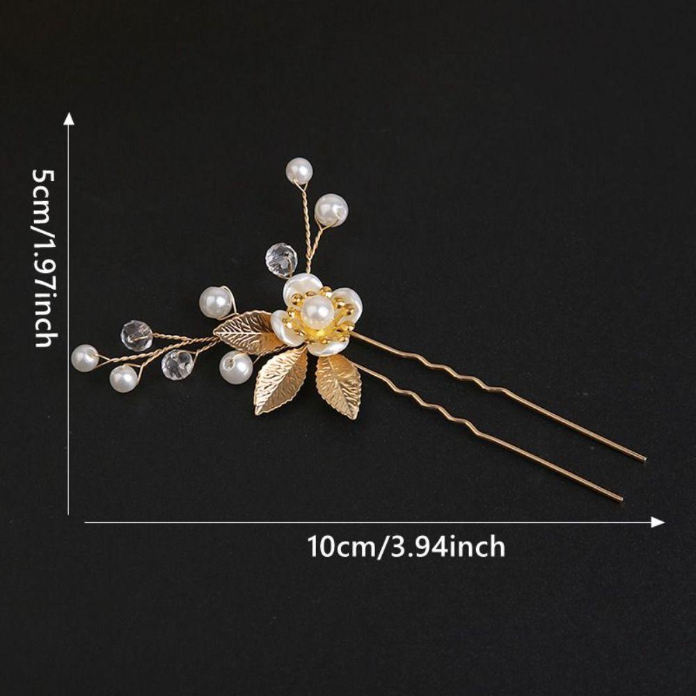 LILY 3pcs /Set Mutiara Jepit Rambut Wanita Haircomb Hiasan Rambut Perhiasan Bride Barrette