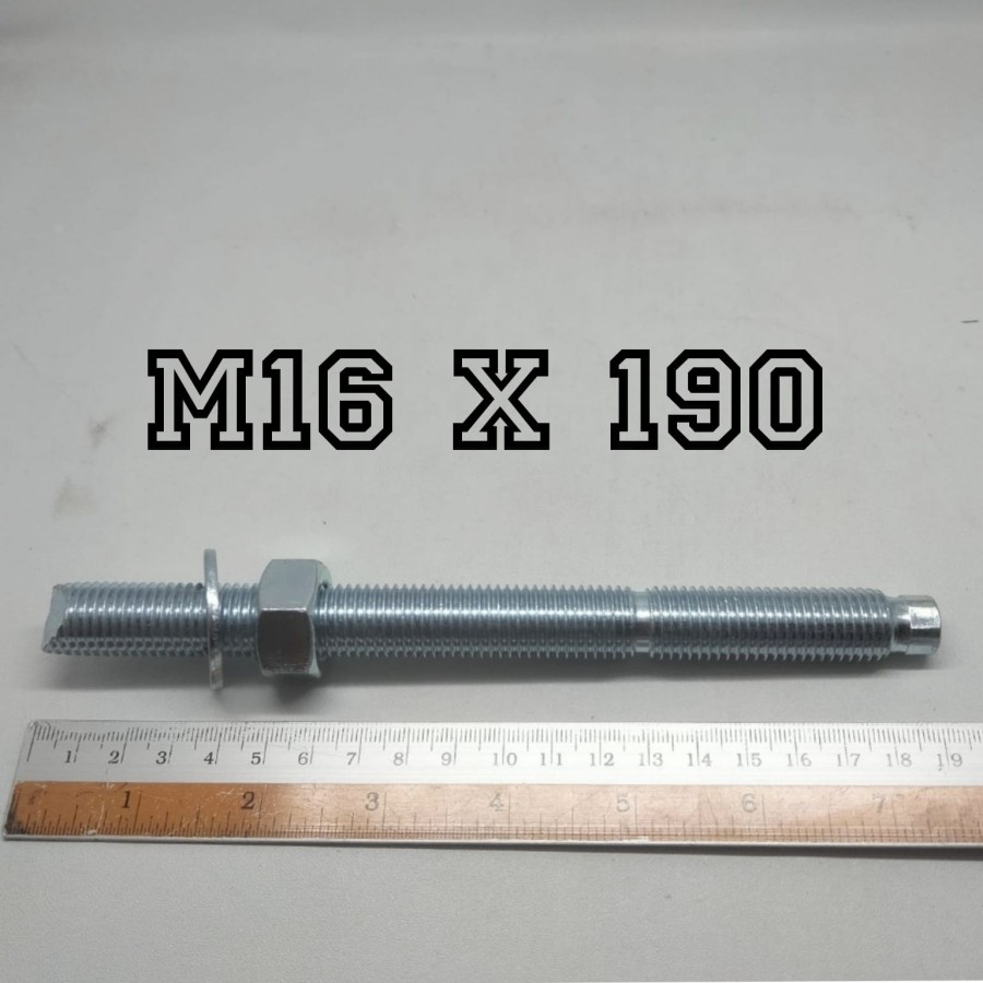 Chemical Angkur M16 / STUD BOLT M16 / Chemical Anchor M16 x 190