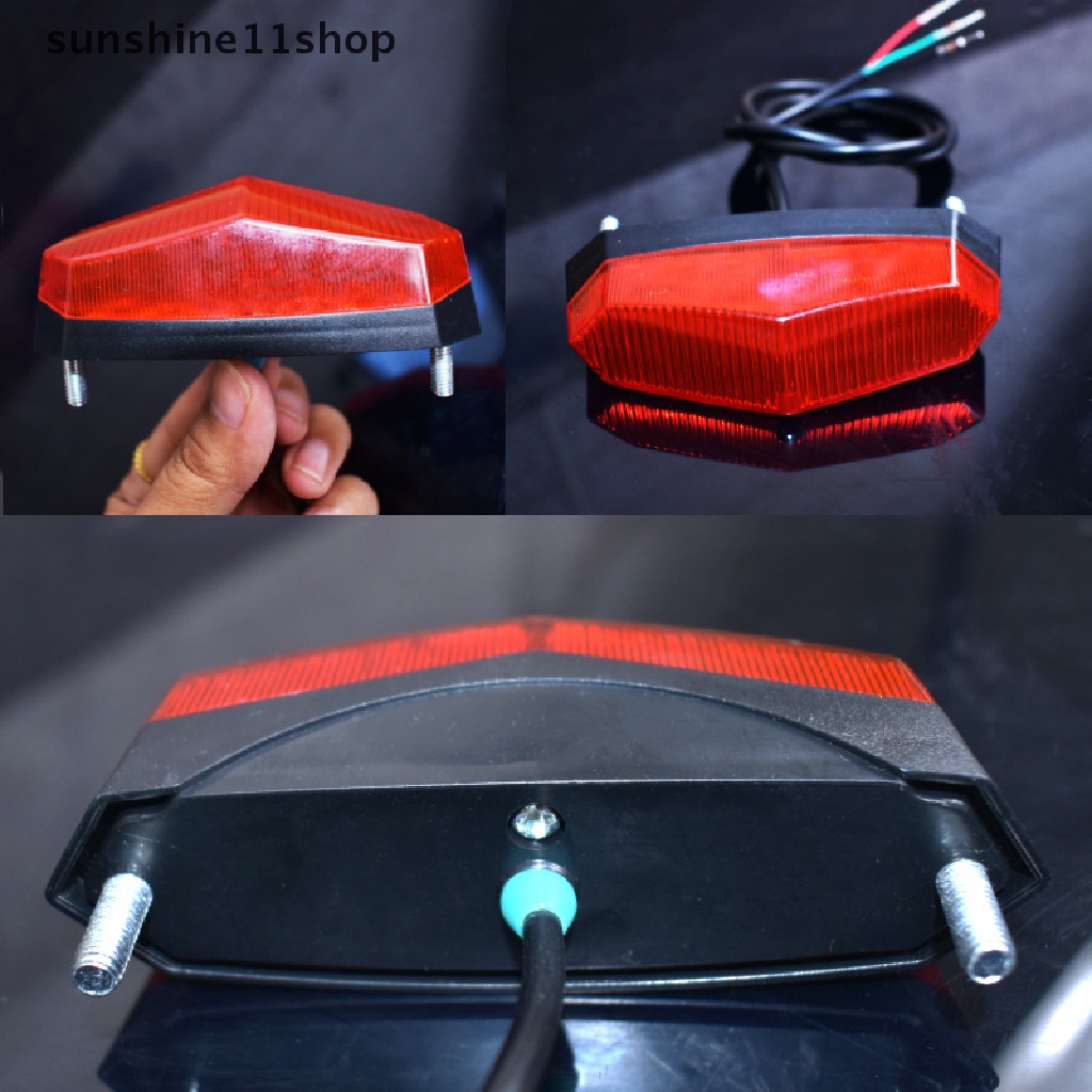 Sho Lampu Belakang Peringatan LED Sepeda Listrik 12V-80V Untuk E-scooter Warning Taillights N