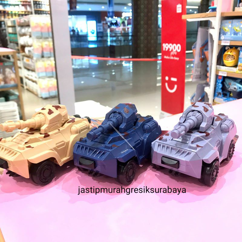 TRANSFORMING TANK MINISO MAINAN MINISO MOBIL MOBILAN MINISO