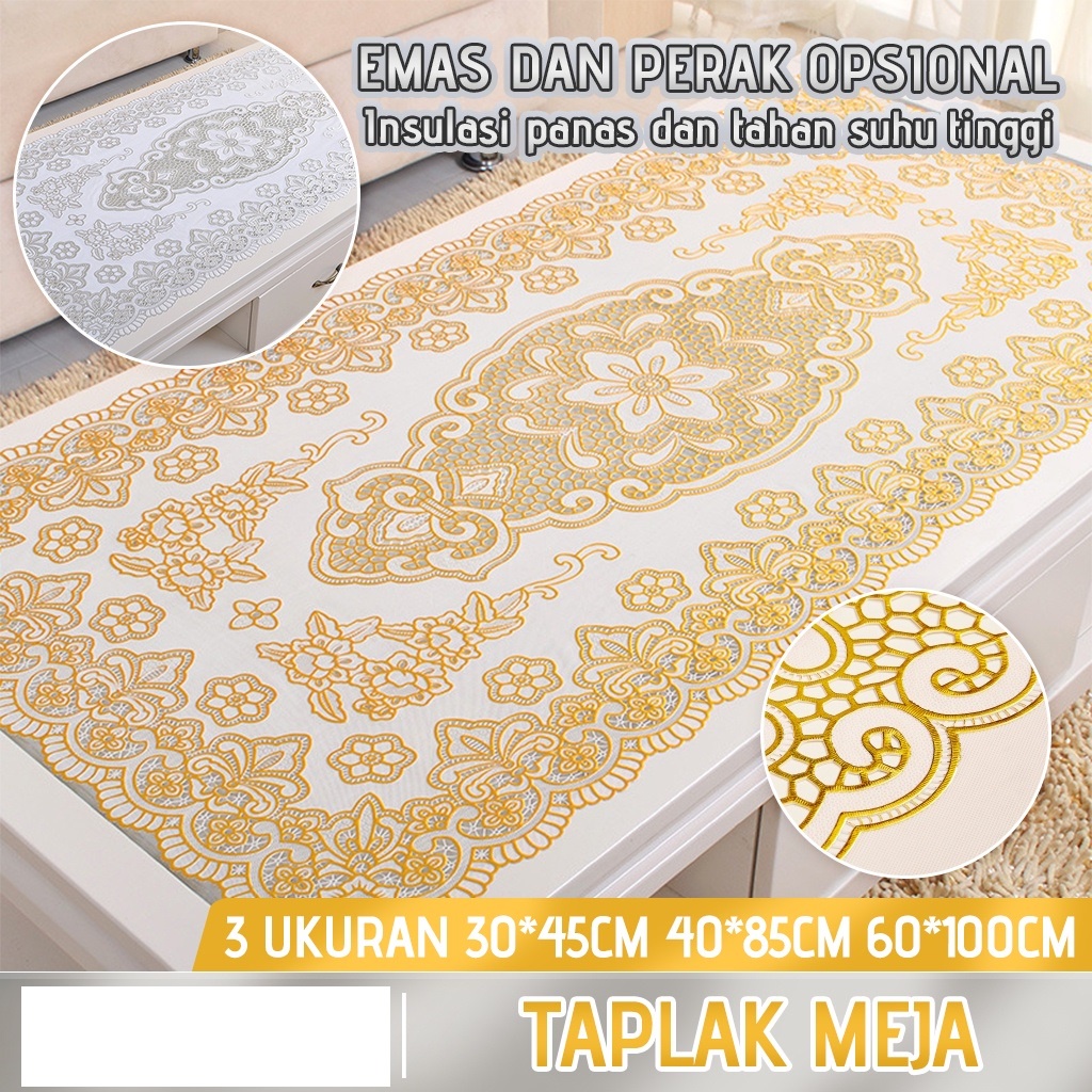 [DEASTORE] TAPLAK MEJA PERSEGI - TAPLAK MEJA PLASTIK PVC - COVER MEJA ANTI AIR &amp; OILPROOF