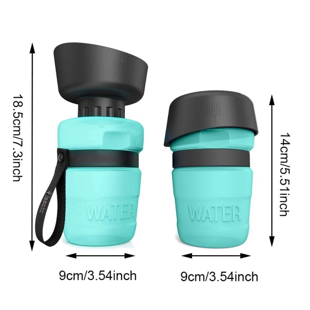 [Elegan] Dispenser Air Anjing 520ml Multifungsi Anti Bocor Silikon Lipat Pencet Botol Air Anjing