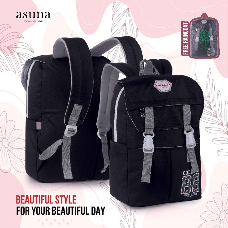 HERBIE Tas Backpack Wanita Terbaru | Tas Ransel Sekolah Cewek | Tas Gendong
