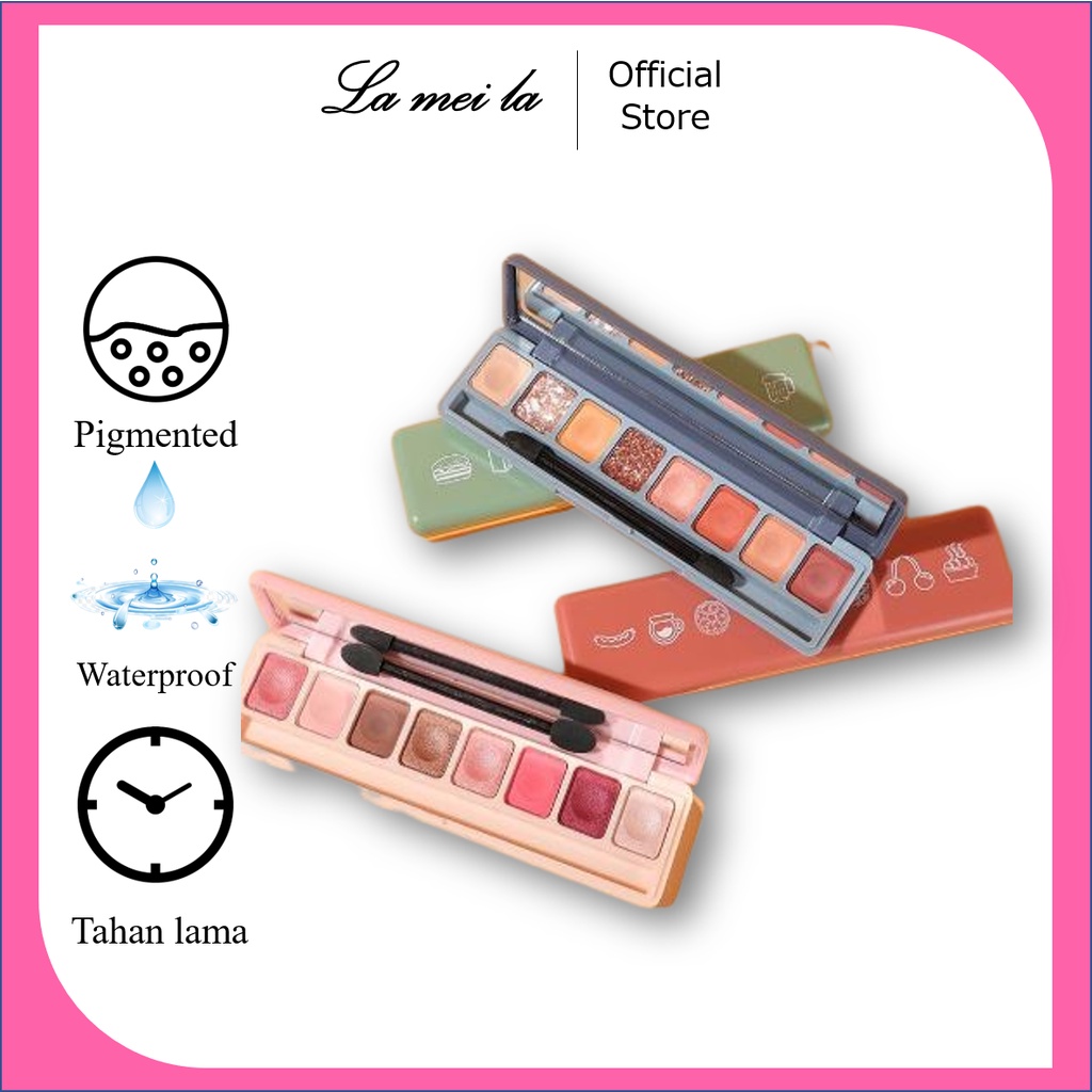 Soft Eyeshadow Lasting Makeup 8 Colors Makeup Riasan Mata LM 3051