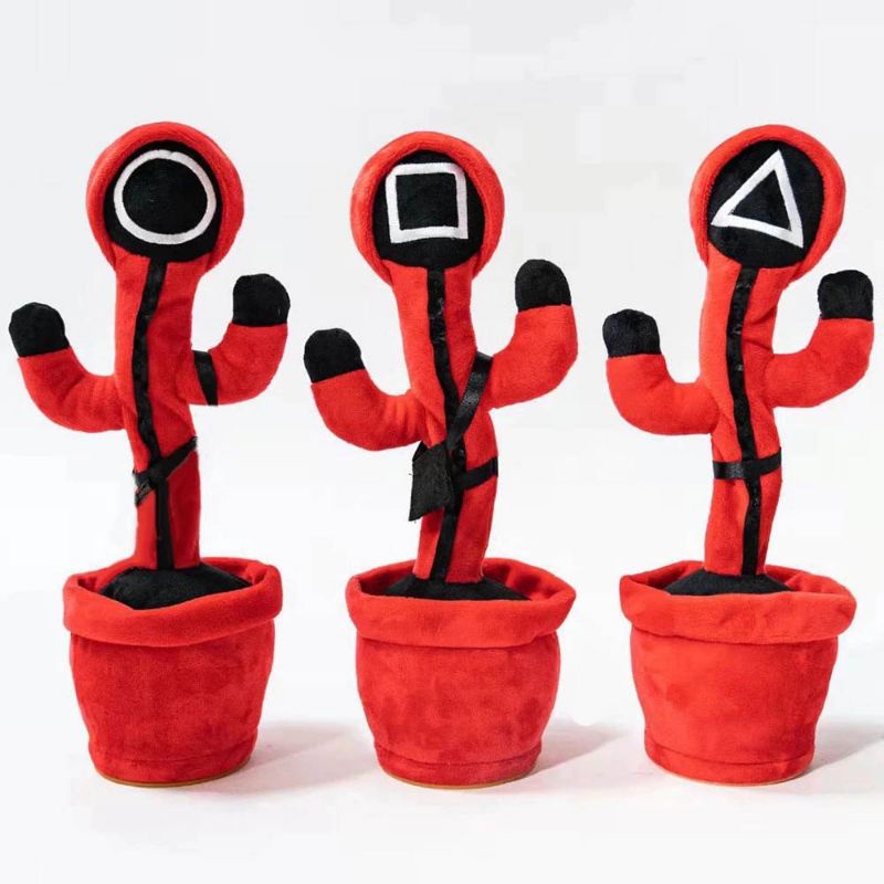 Mainan kaktus goyang-mainan kaktus peniru suara-kaktus
