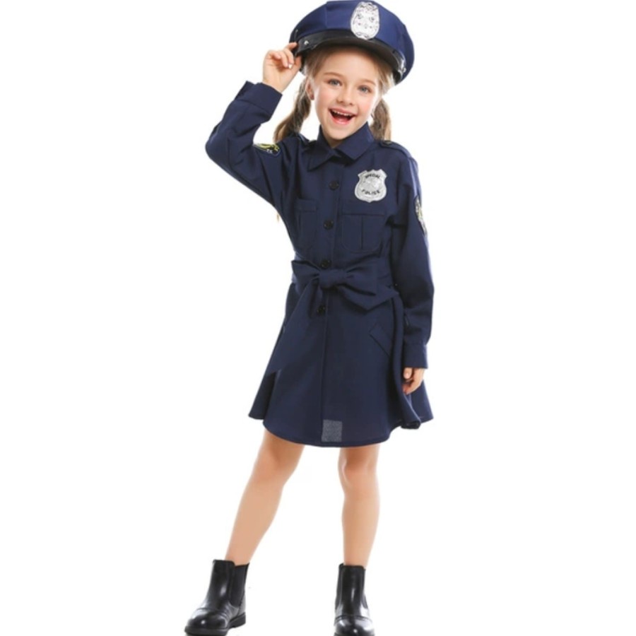 Girl Police Officer Costume Halloween Costume Kostum Anak Polisi