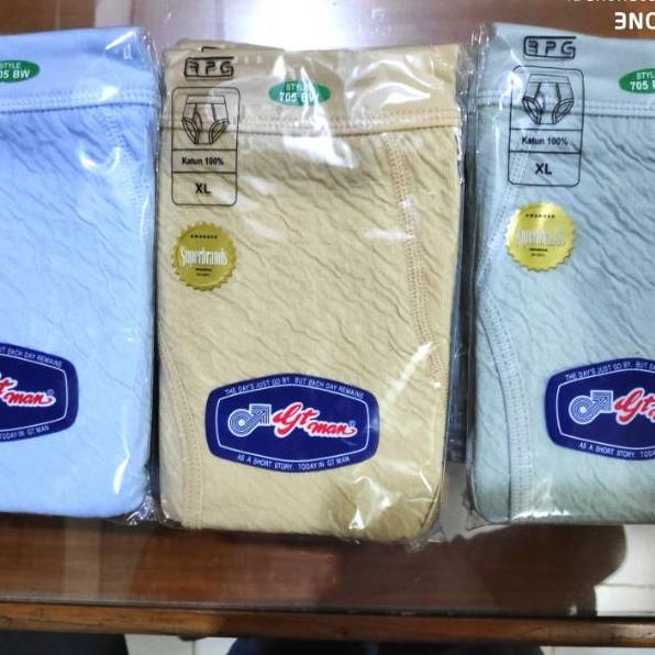 ☻ PROMO 3 PCS CELANA DALAM GT MAN 705BW / CD GT MAN BABAT 705 BW / CD GT MAN KULIT JERUK / CD PRIA G