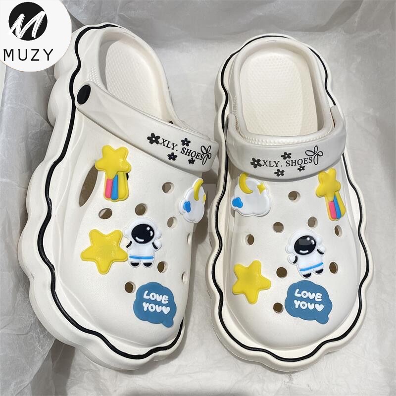 TERMURAH Muzy Sendal Wanita Sandal Baim Sendal Wanita Selop Penutup Bolong Bahan Karet Sandal Luar