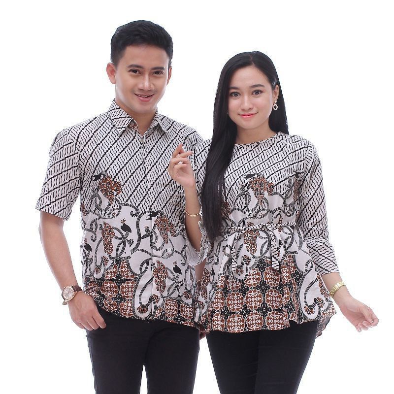 0Hem Batik Pria Lengan Pendek - BATIK AHSAN - Baju Batik Pria - Hem Batik Pria M L XL XXL