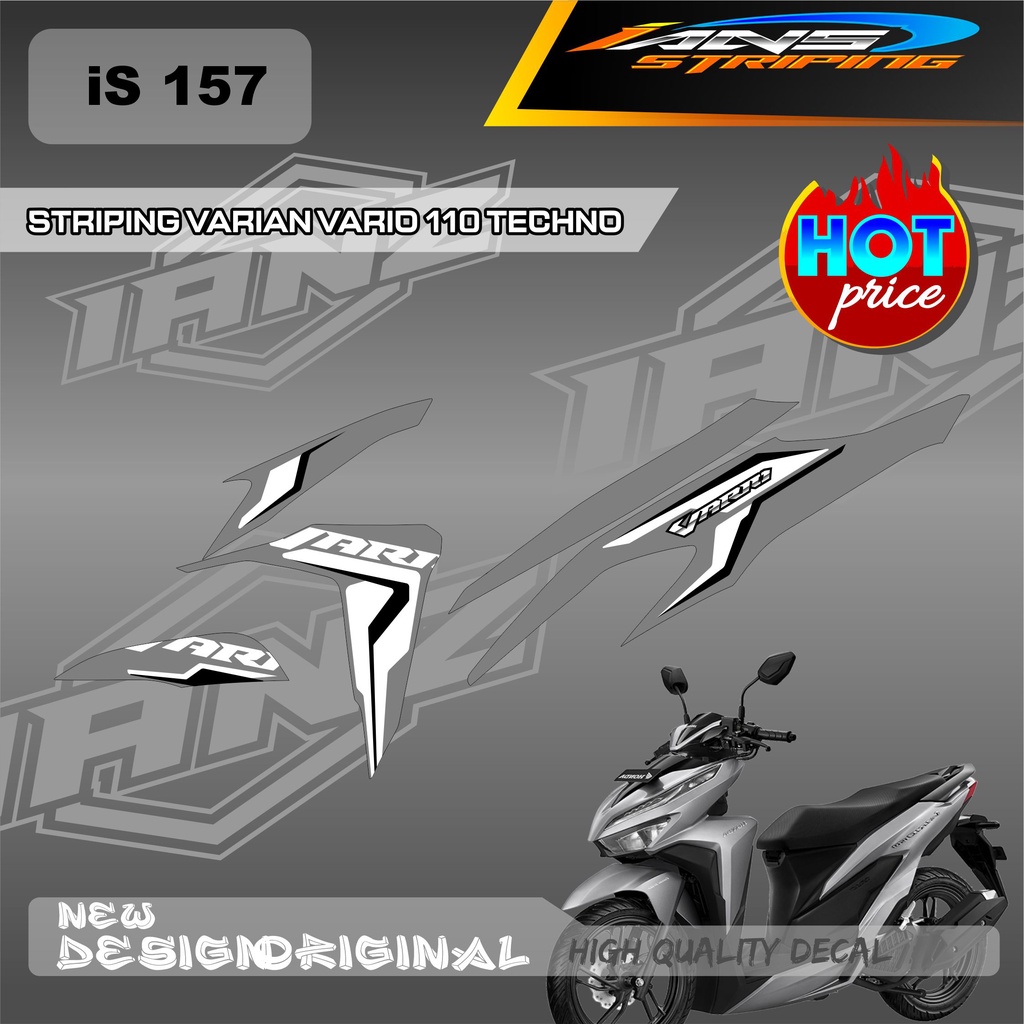 TERBARU DECAL STRIPING LIST VARIO TECHNO 110 OLD / HONDA VARIO TECHNO 110 MENGGUNKAN BAHAN BERKUALITAS /  TIDAK MUDAH PUDAR / DECAL KERETA VARIO TECHNO  IS157