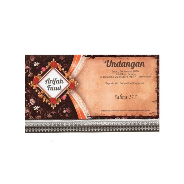SALMA 177 Blanko Undangan | Blangko Undangan | Undangan Murah
