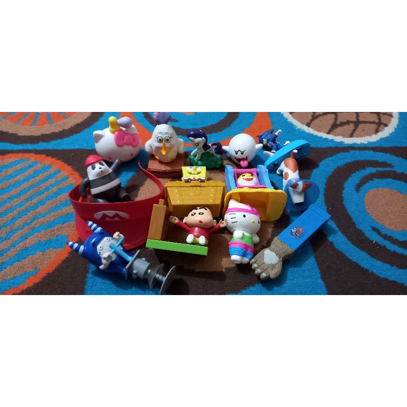 Mainan preloved McD, KFC, Hokben