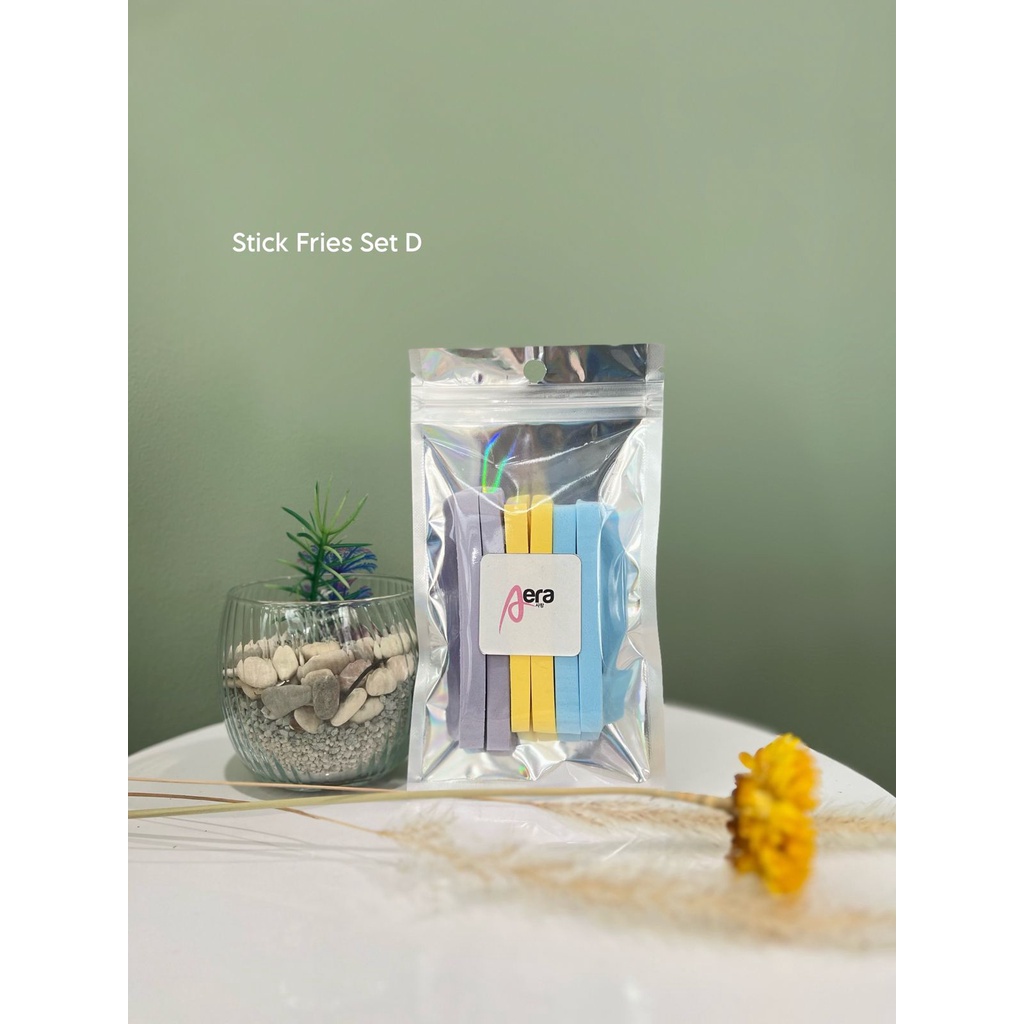 Facial Cleanser 6pcs Compressed Facial Sponge - Spon Kentang - AERA Sponge Stick Fries