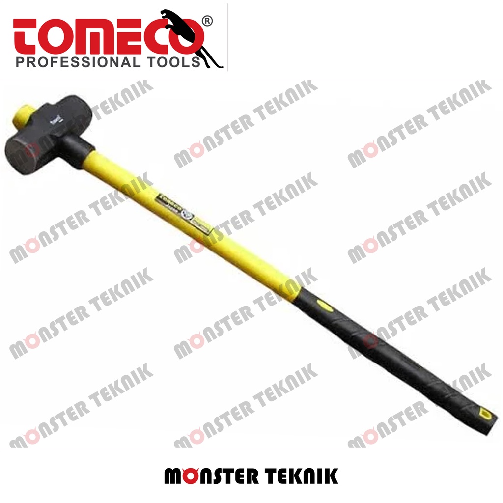 Palu Batu Bodem 6 LBS Tomeco 3 KG Segi delapan 65% gagang fiber panjang