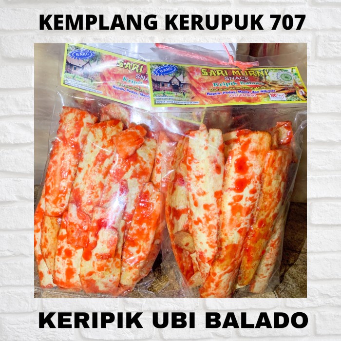 

~~~~~] keripik ubi balado pedas/jajanan palembang/snack palembang/kerupuk