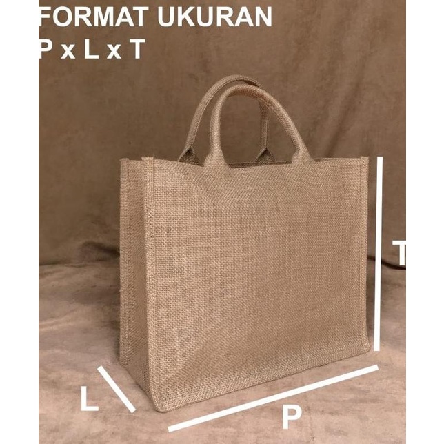

SPESIAL TAS GOODIE BAG SOUVENIR KARUNG GONI KANVAS- HAMPERS LEBARAN HR646541T