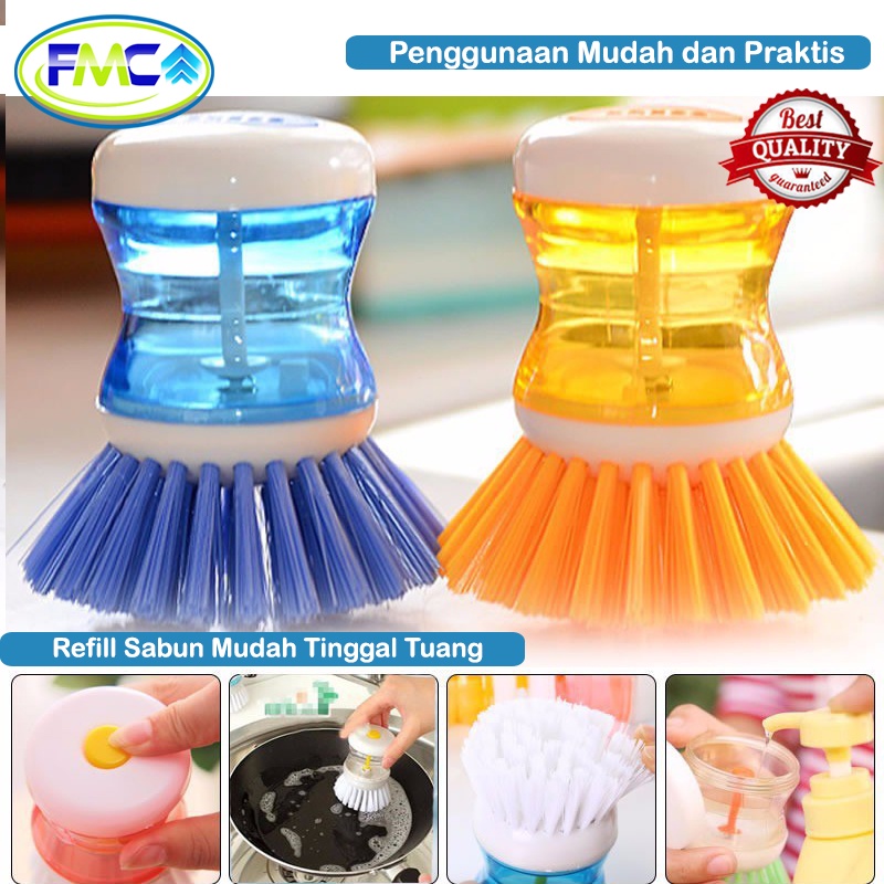 Sabun Sikat Cuci Piring Dispenser Wajan Panci Tekan Tempat Wadah Refill Isi Ulang Otomatis