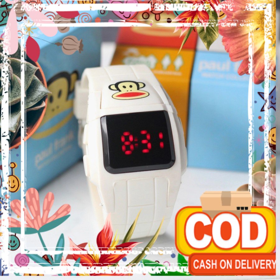 JAM TANGAN ANAK PAUL FRANK L150 TALI RUBBER / back to school