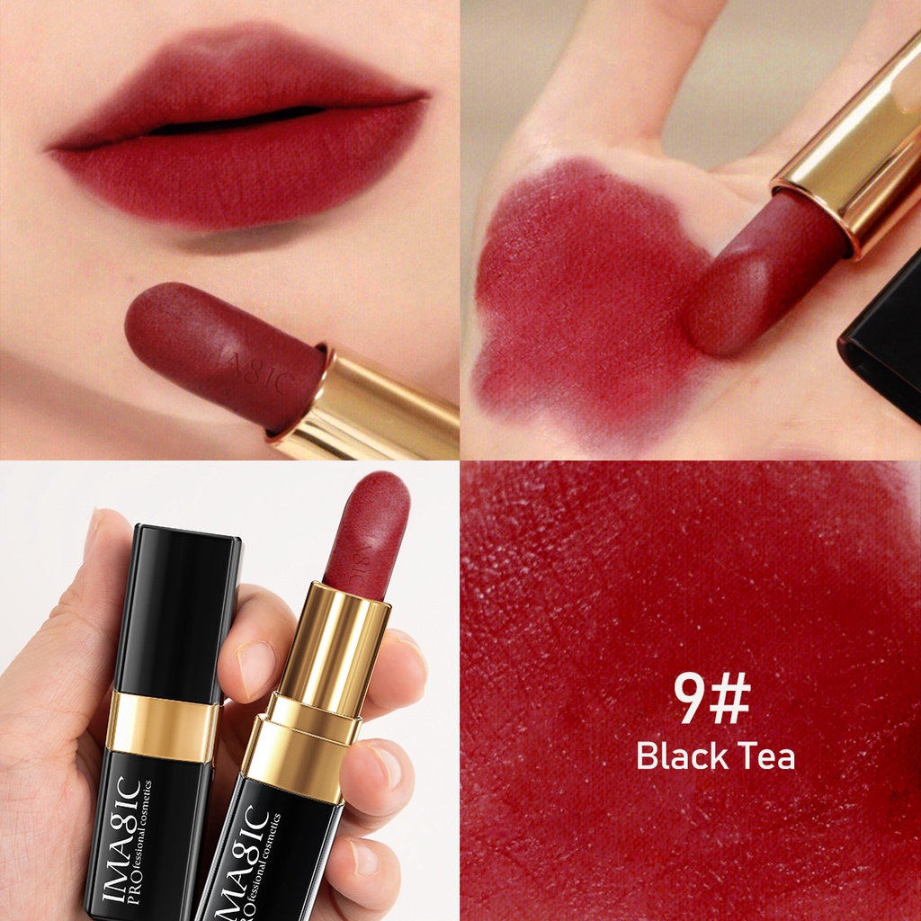 [100%ORIGINAL] IMAGIC Lipstick Moisturizer Lips Smooth Lip Stick Long Lasting Charming Lip Lipstick Cosmetic Beauty Makeup 12 Colors