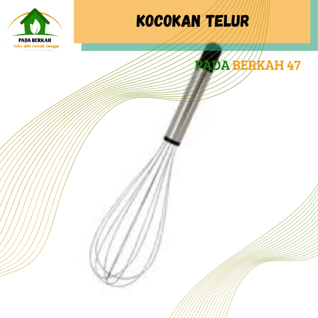 Kocokan Telur Kocokan Kue Manual Stainles Besar
