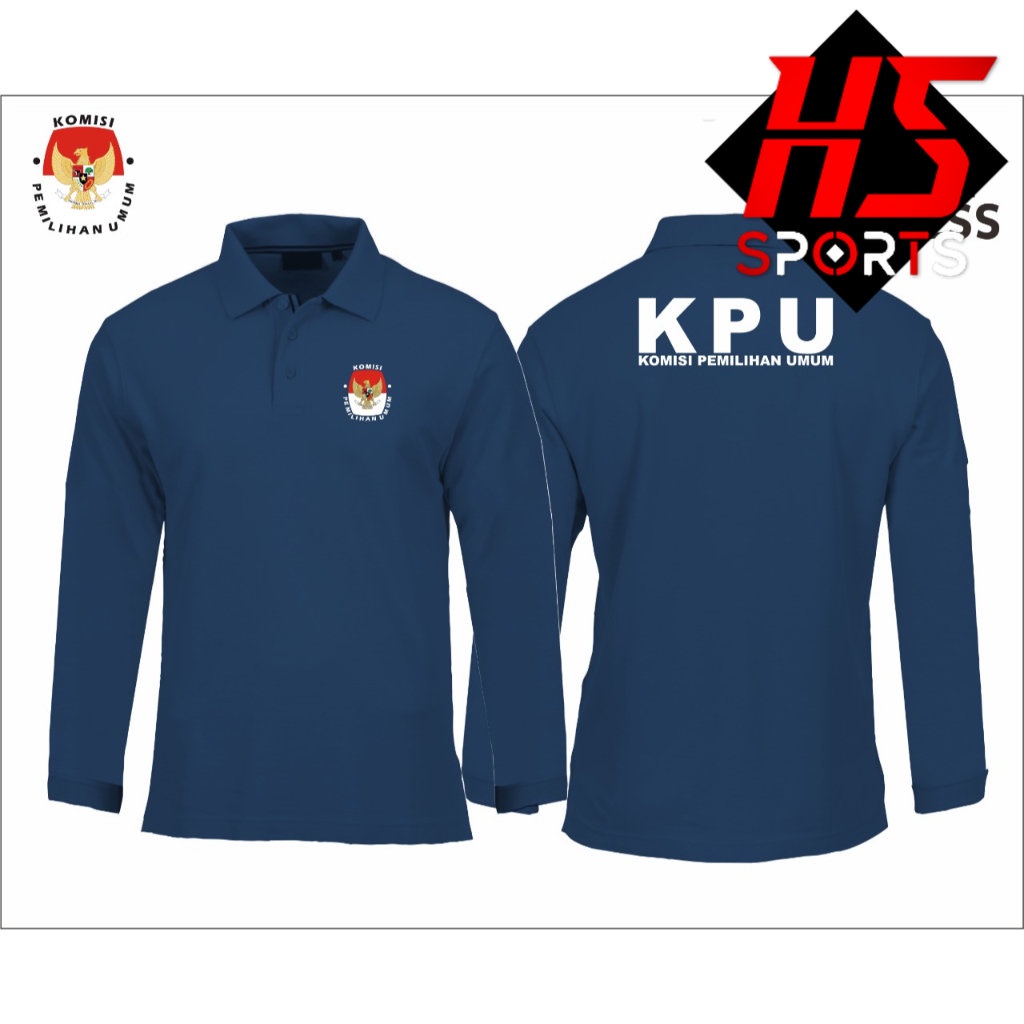 POLO KPU - BAJU KPU LENGAN PANJANG - BAJU KERAH KPU - KOMISI PENGAWAS UMUM