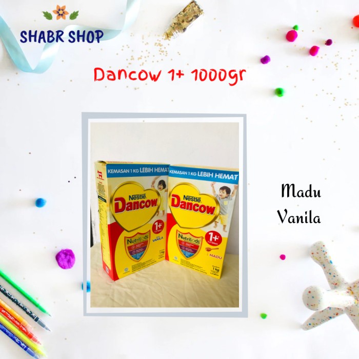 

[ COD ] Dancow 1+ Madu Vanila Box 1000gr 1kg - 1+ Madu 1kg