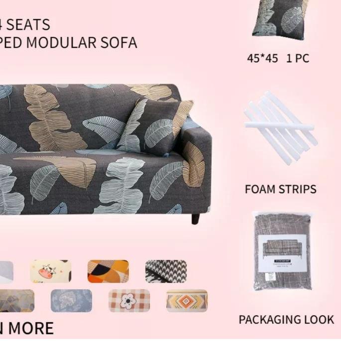 ❊ [Original] COVER SOFA ELASTIS Sarung Sofa 1 2 3 4 Seater Sarung Pelindung Sofa Siku Sudut L Shaped