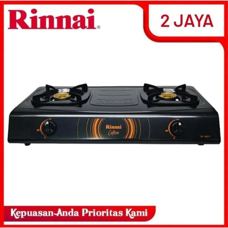 Kompor Gas Rinnai RI522C / RI522C / RI 522C (2 Tungku) 100% ORI