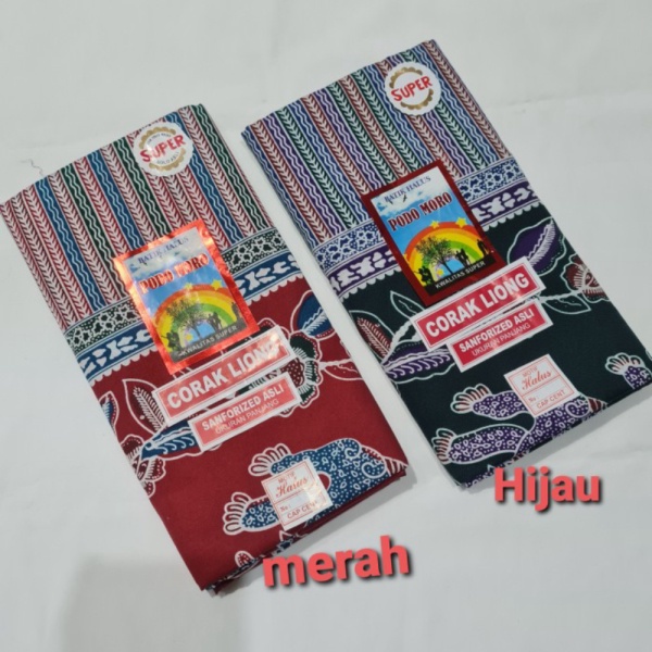Promo gendongan/cukin/kain panjang/jarik batik/PODO MORO CORAK LIONG - Merah Murah